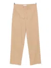 The Row Mende Drawstring-waist Trousers In Brown