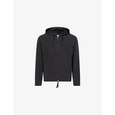 The Row Mens  Orsin Technical Hooded Woven Jacket In Black