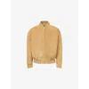 The Row Mens Camel Naran Suede Bomber Jacket In Brown