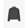 The Row Mens Dark Charcoal Noggu Zip-up Cashmere And Wool-blend Jacket In Gray