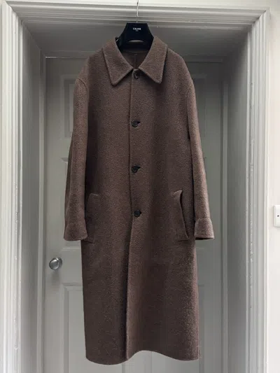Pre-owned The Row Mens Fw21 Coat Size Medium Brown Wool And Cashmere