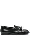 The Row Calfskin Tassel Boyfriend Loafers In Multi