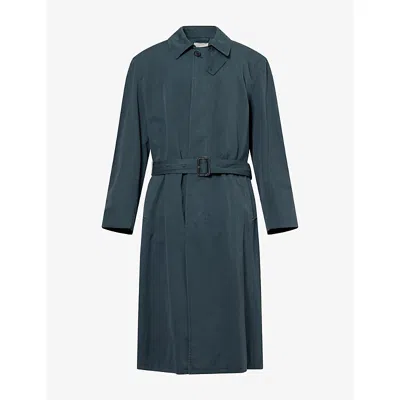 The Row Mens Ninot Long Cotton Duster Coat Green