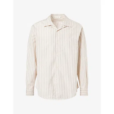 The Row Mens Vanja Pinstripe Cotton Shirt Cotton Stripe In Multi