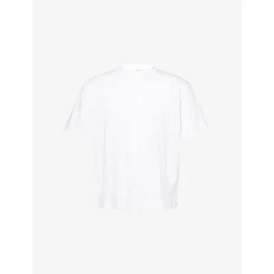 THE ROW MENS MADOC CREWNECK COTTON T-SHIRT WHITE