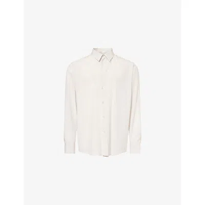 The Row Mens  Granada Shirt Cotton-poplin Shirt In White