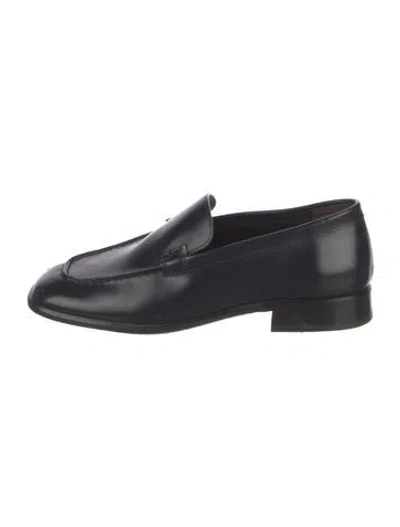 Pre-owned The Row Mensy Loafer Leather Loafers In Black