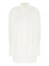 The Row Cotton Shirt With Button-down Design In White
