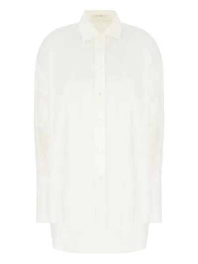 The Row Ment Cotton Shirt In White