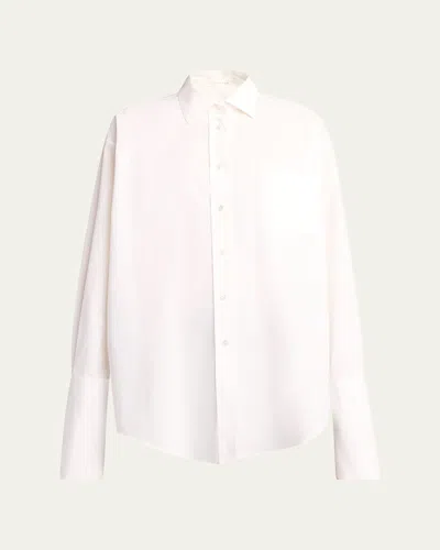 THE ROW MENT POPLIN BUTTON-DOWN SHIRT