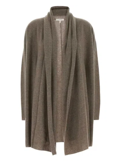The Row Cappuccino Cashmere Merin Cardigan In Brown