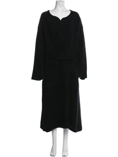 Pre-owned The Row Merino Wool Coat In Black