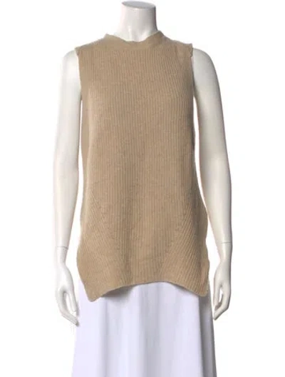 Pre-owned The Row Merino Wool Crew Neck Sweater In Neutral