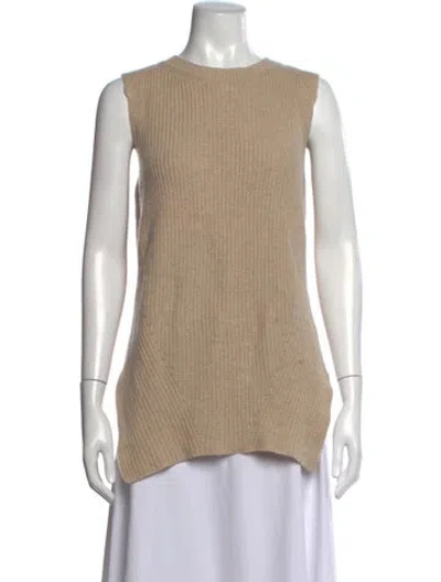 Pre-owned The Row Merino Wool Crew Neck Sweater In Neutrals