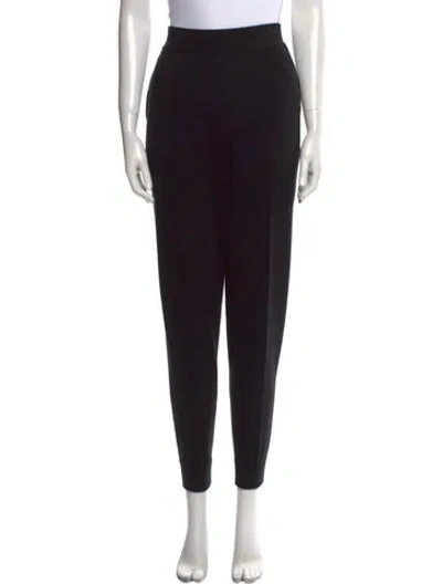 Pre-owned The Row Merino Wool Skinny Leg Pants In Black