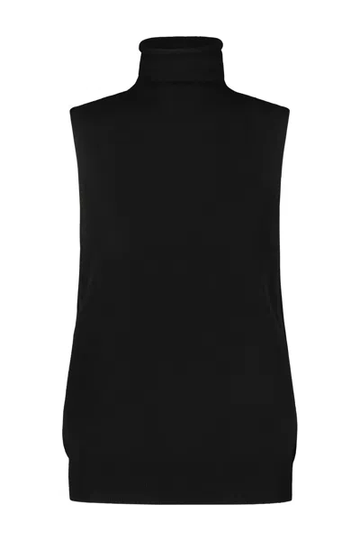 The Row Meritas Cashmere Turtleneck Sweater In Black
