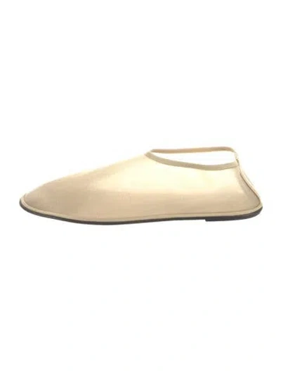 Pre-owned The Row Mesh Ballet Flats In Neutral