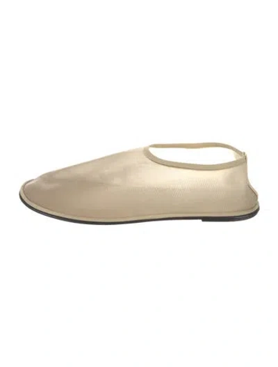 Pre-owned The Row Mesh Ballet Flats In Neutral