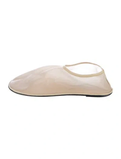 Pre-owned The Row Mesh Ballet Flats In Neutrals