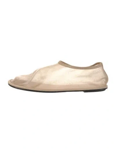 Pre-owned The Row Mesh Ballet Flats In Neutrals