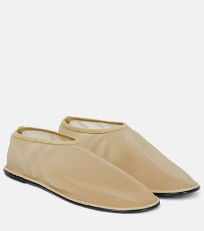 The Row Mesh Flats In Beige