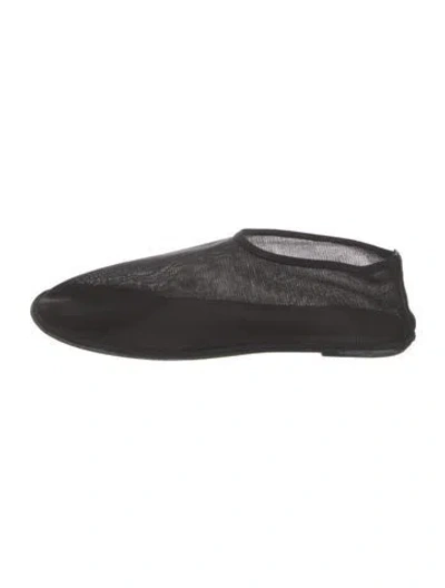 Pre-owned The Row Mesh Flats In Black
