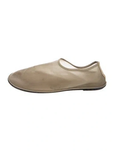 Pre-owned The Row Mesh Flats In Neutrals