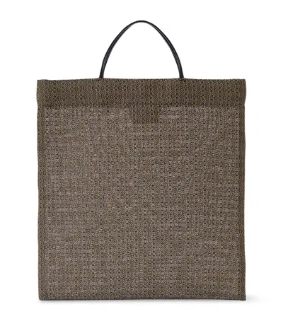 The Row Mesh Geometric Barn Mini Tote Bag