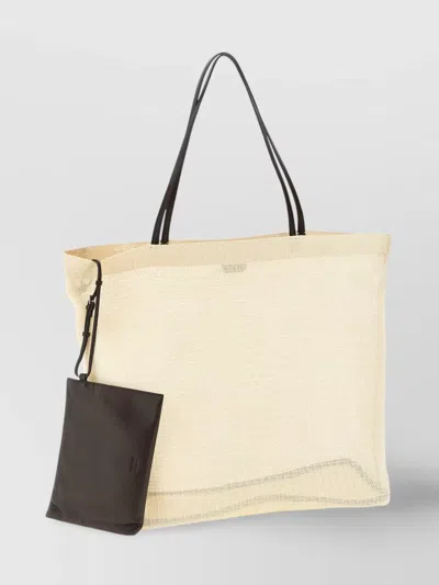 The Row Mesh Tote Bag Dual Handles In Neutral