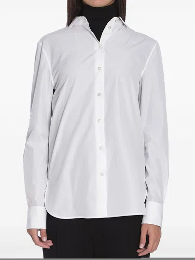 The Row Collared Neck Regular Fit Long Sleeves In White