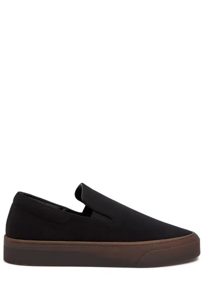 The Row Mh Canvas Sneakers In Black