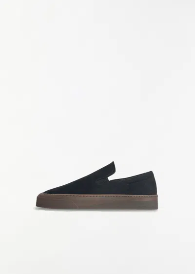 The Row Mh Slip On Sneaker In Black