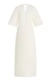The Row Mia Silk Shantung Maxi Dress In Multi