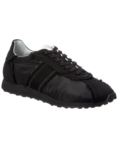 The Row Mica Canvas & Nylon Sneaker In Black