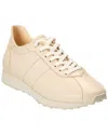 The Row Mica Leather Low-top Sneakers In Gold