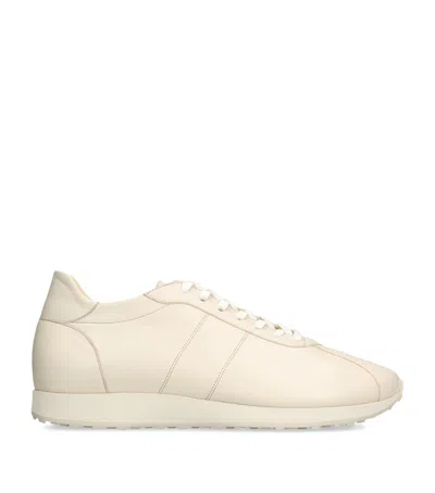 The Row Mica Low-top Sneakers In Sand