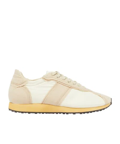 The Row Mica Wool Blend Low Top Sneakers In Neutral