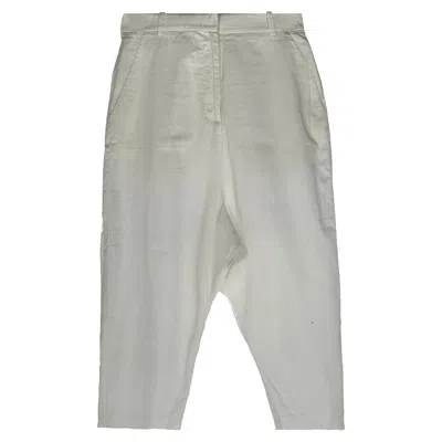 Pre-owned The Row Mid Length Shorts In White Cotton