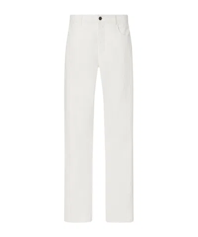 The Row Mid-rise Jeans In White