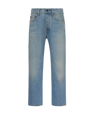 The Row Mid-waist Five-bag Jeans In Blue
