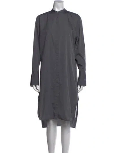 Pre-owned The Row Midi Length Dress In Grey