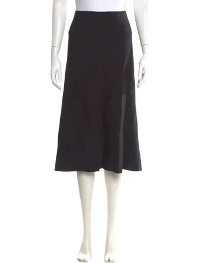Pre-owned The Row Midi Length Skirt In Black