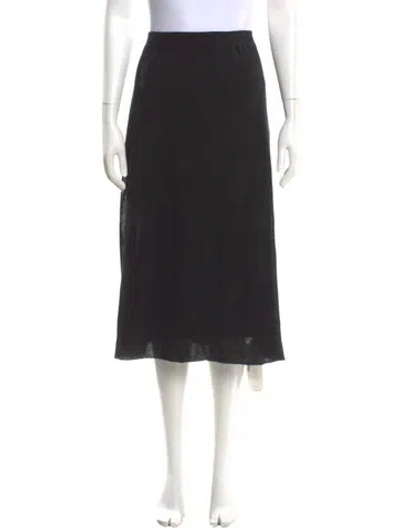 Pre-owned The Row Midi Length Skirt In Black
