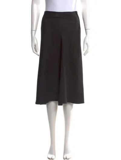 Pre-owned The Row Midi Length Skirt In Black