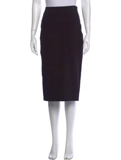 Pre-owned The Row Midi Length Skirt In Black