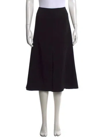 Pre-owned The Row Midi Length Skirt In Black