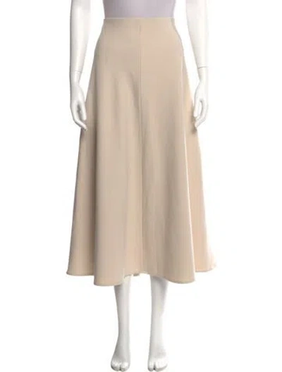 Pre-owned The Row Midi Length Skirt In Neutral