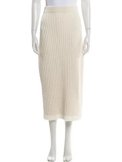 Pre-owned The Row Midi Length Skirt In Neutral