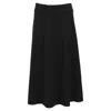 The Row Midi Skirt In Black Cashmere In Black