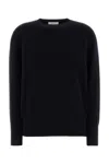 The Row Oversized Cashmere Leilani Sweater With Crew Neck In Blue